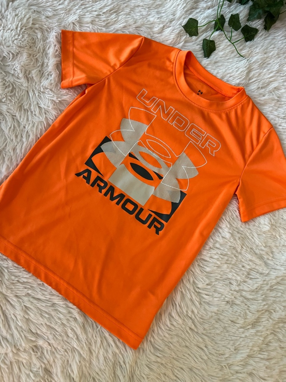 Under Armour Bright Orange Graphic Performance Tee for Kids